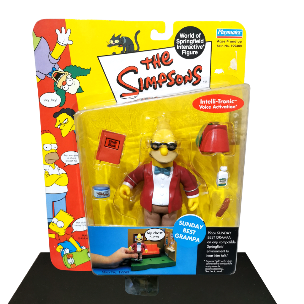 Simpsons Série 9 Sunday Best Grampa figure Playmates 89200 Simpsons Série 9 Sunday Best Grampa figure Playmates 89200
