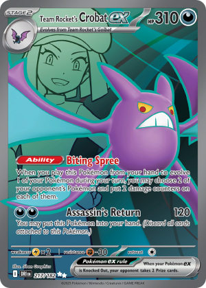 Team Rocket's Crobat ex - 217/182 - Destined Rivals - Español