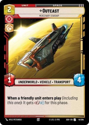 Outcast - Mercenary Starship - 41/264 - Ashes of the Empire - Español