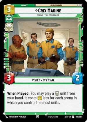 Crix Madine - Strike Team Strategist - 108/264 - Ashes of the Empire - Español