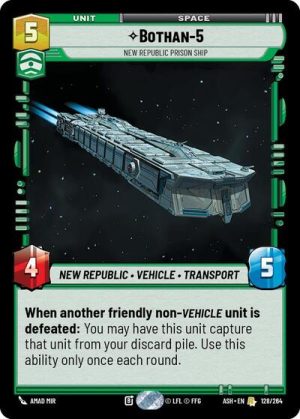 Bothan-5 - New Republic Prison Ship - 128/264 - Ashes of the Empire - Español