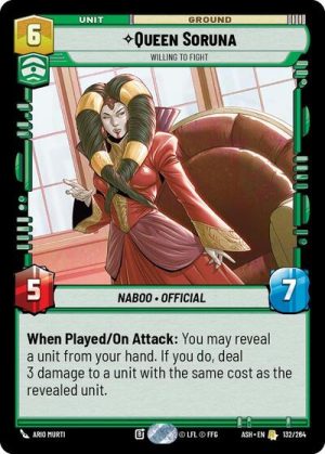 Queen Soruna - Willing to Fight - 132/264 - Ashes of the Empire - Español
