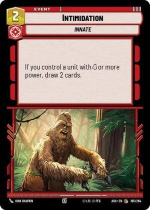 Intimidation - 185/264 - Ashes of the Empire - Español