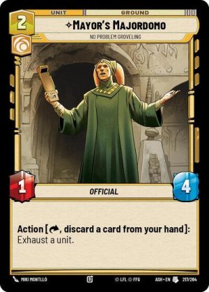 Mayor's Majordomo - No Problem Groveling - 217/264 - Ashes of the Empire - Español