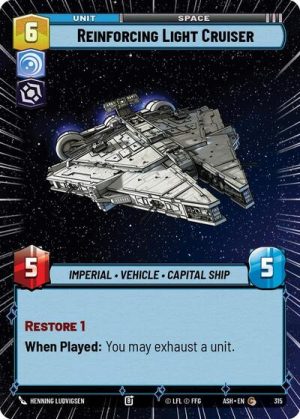 Reinforcing Light Cruiser (Hyperspace) - 315 - Ashes of the Empire - Español