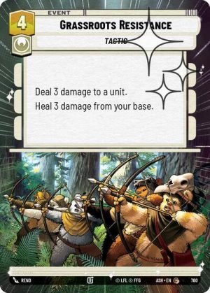 Grassroots Resistance (Hyperspace Foil) - 760 - Ashes of the Empire - Español