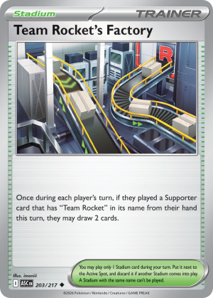Team Rocket's Factory - 203/217 - Ascended Heroes - Inglés