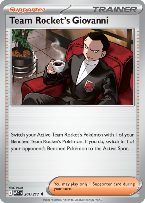 Team Rocket's Giovanni - 204/217 - Ascended Heroes - Inglés