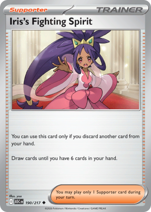 Iris's Fighting Spirit - 190/217 - Ascended Heroes - Inglés