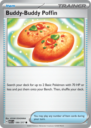 Buddy-Buddy Poffin - 184/217 - Ascended Heroes - Inglés