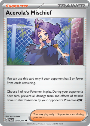 Acerola's Mischief - 180/217 - Ascended Heroes - Inglés