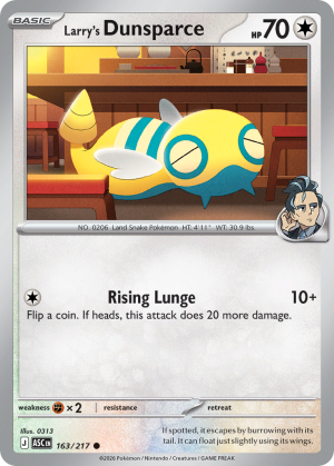 Larry's Dunsparce - 163/217 - Ascended Heroes - Inglés
