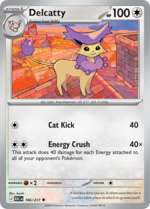 Delcatty - 166/217 - Ascended Heroes - Inglés