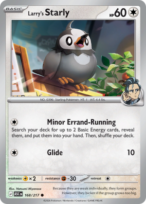 Larry's Starly - 168/217 - Ascended Heroes - Inglés