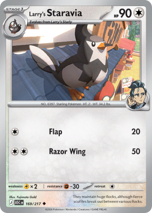 Larry's Staravia - 169/217 - Ascended Heroes - Inglés