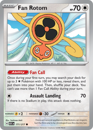 Fan Rotom - 171/217 - Ascended Heroes - Inglés