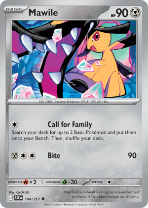 Mawile - 144/217 - Ascended Heroes - Inglés
