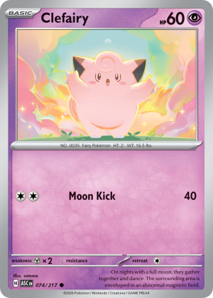 Clefairy - 74/217 - Ascended Heroes - Inglés