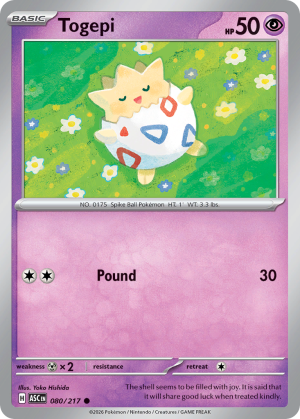 Togepi - 80/217 - Ascended Heroes - Inglés
