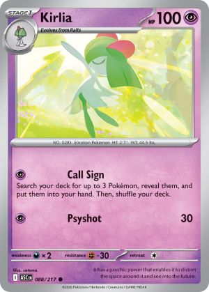Kirlia - 88/217 - Ascended Heroes - Inglés