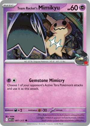 Team Rocket's Mimikyu - 97/217 - Ascended Heroes - Inglés