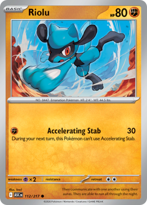 Riolu - 112/217 - Ascended Heroes - Inglés