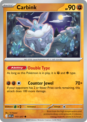 Carbink - 117/217 - Ascended Heroes - Inglés