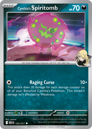 Cynthia's Spiritomb - 133/217 - Ascended Heroes - Inglés