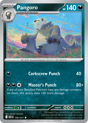 Pangoro - 140/217 - Ascended Heroes - Inglés