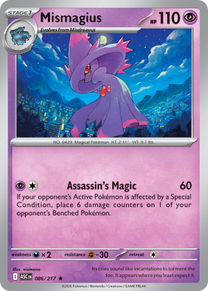 Mismagius - 86/217 - Ascended Heroes (Holofoil) - Inglés