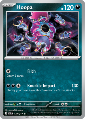 Hoopa - 141/217 - Ascended Heroes (Holofoil) - Inglés