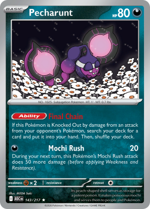 Pecharunt - 143/217 - Ascended Heroes (Holofoil) - Inglés