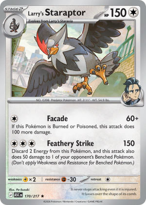 Larry's Staraptor - 170/217 - Ascended Heroes (Holofoil) - Inglés