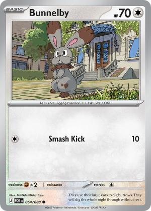 Bunnelby - 64/88 - Perfect Order (Reverse Holo) - Español
