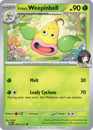 Erika's Weepinbell - 5/217 - Ascended Heroes - Inglés