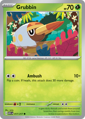 Grubbin - 17/217 - Ascended Heroes - Inglés