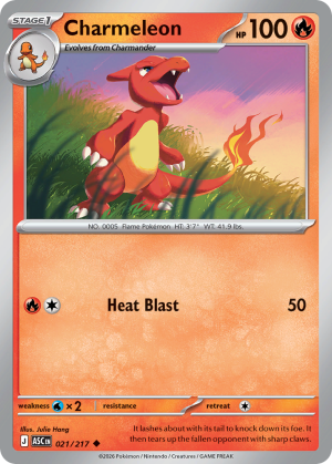 Charmeleon - 21/217 - Ascended Heroes - Inglés