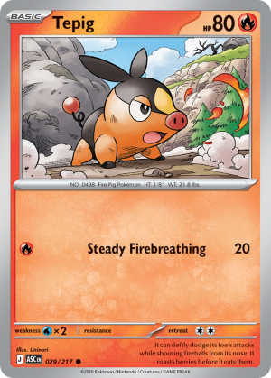 Tepig - 29/217 - Ascended Heroes - Inglés