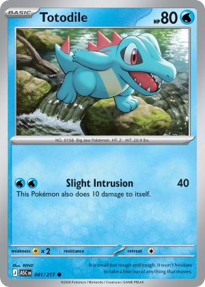 Totodile - 41/217 - Ascended Heroes - Inglés