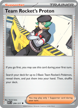 Team Rocket's Proton - 208/217 - Ascended Heroes - Inglés
