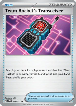 Team Rocket's Transceiver - 209/217 - Ascended Heroes - Inglés